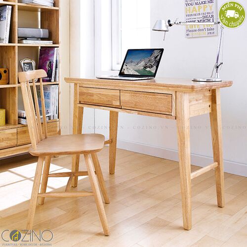 Bàn làm việc IXORA loại nhỏ gỗ cao su (không có ghế)- đẹp, giá rẻ tại hcm và hà nội