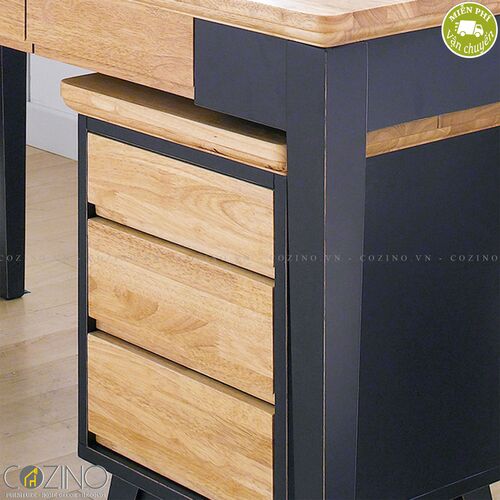 Tủ hồ sơ 3 ngăn kéo Lantana gỗ cao su- đẹp, giá rẻ tại hcm và hà nội