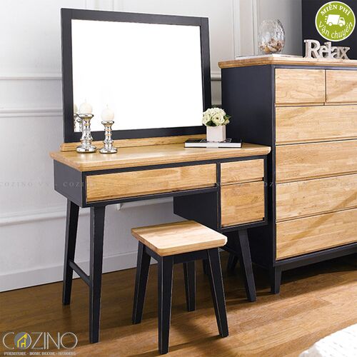Bộ bàn trang điểm Lantana gỗ cao su- đẹp, giá rẻ tại hcm và hà nội