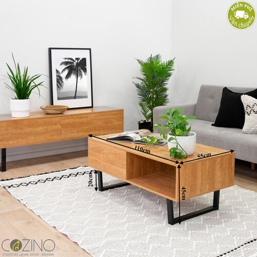 Bàn trà / sofa Blake gỗ tự nhiên (khung sắt)- đẹp, giá rẻ tại hcm và hà nội