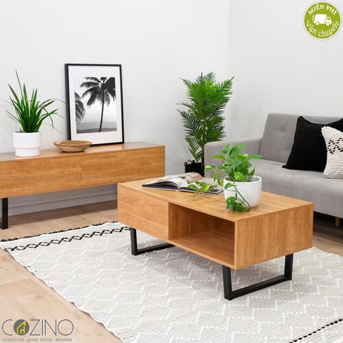 Bàn trà / sofa Blake gỗ tự nhiên (khung sắt)- đẹp, giá rẻ tại hcm và hà nội