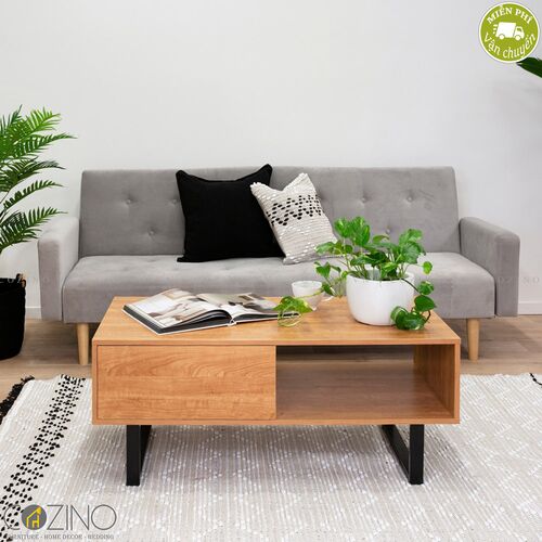Bàn trà / sofa Blake gỗ tự nhiên (khung sắt)- đẹp, giá rẻ tại hcm và hà nội