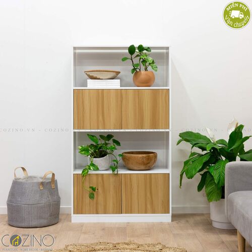 Tủ kệ sách lớn Blake gỗ tự nhiên- đẹp, giá rẻ tại hcm và hà nội