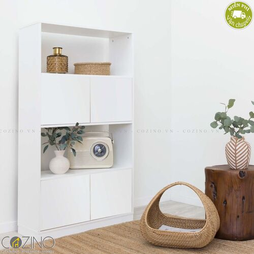 Tủ kệ sách lớn Blake gỗ tự nhiên- đẹp, giá rẻ tại hcm và hà nội