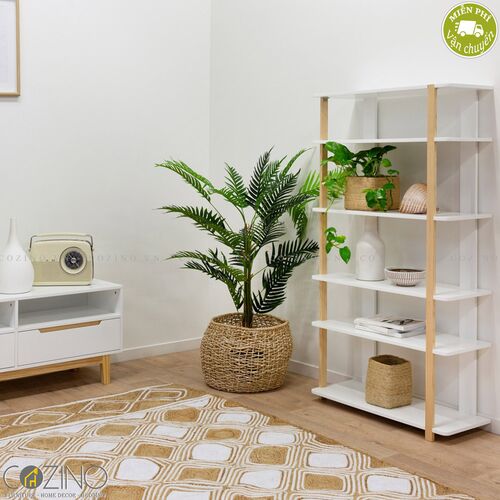 Kệ sách Mari gỗ cao su- đẹp, giá rẻ tại hcm và hà nội