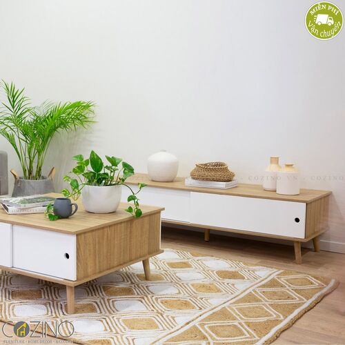 Tủ trang trí Blake gỗ tự nhiên màu trắng- đẹp, giá rẻ tại hcm và hà nội
