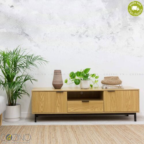 Tủ tivi Blake gỗ tự nhiên (khung sắt)- đẹp, giá rẻ tại hcm và hà nội