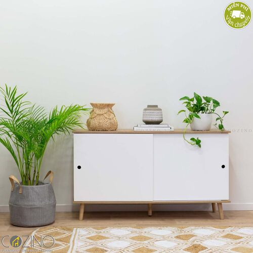 Tủ trưng bày nhỏ Blake gỗ tự nhiên màu trắng- đẹp, giá rẻ tại hcm và hà nội