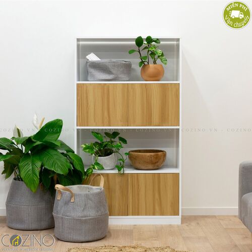 Tủ kệ sách lớn Blake gỗ tự nhiên- đẹp, giá rẻ tại hcm và hà nội