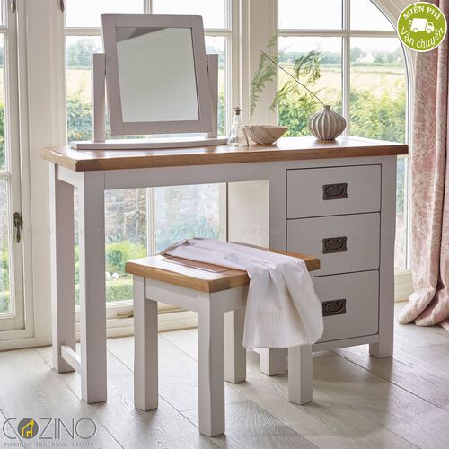 Bàn trang điểm Sintra gỗ sồi mỹ- đẹp, giá rẻ tại hcm và hà nội