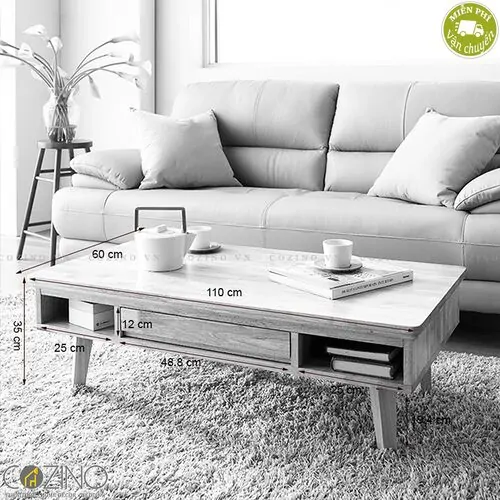 Bàn sofa Ixora gỗ cao su- đẹp, giá rẻ tại hcm và hà nội