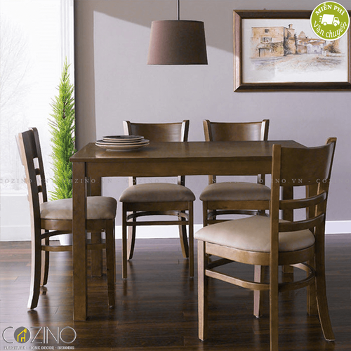 Bộ bàn ăn 4 ghế Cabin nhiều màu 1m2- đẹp, giá rẻ tại hcm và hà nội