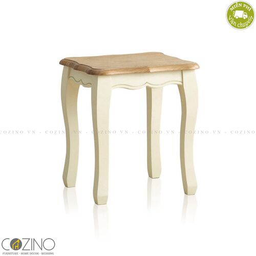 Ghế đôn bàn trang điểm Skye 100% gỗ sồi Mỹ- đẹp, giá rẻ tại hcm và hà nội