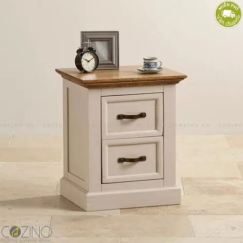 Tủ đầu giường Sark 2 ngăn gỗ sồi Mỹ- đẹp, giá rẻ tại hcm và hà nội