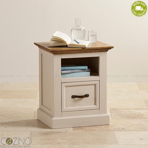 Tủ đầu giường Sark 1 ngăn gỗ sồi Mỹ- đẹp, giá rẻ tại hcm và hà nội