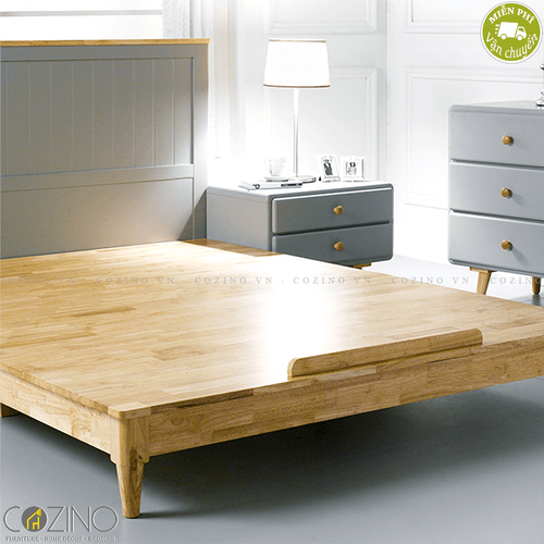 Giường ngủ Camelia (gỗ cao su nhiều kích thước)- đẹp, giá rẻ tại hcm và hà nội