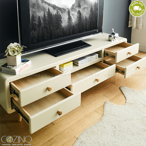 Tủ kệ Tivi Pansy gỗ cao su- đẹp, giá rẻ tại hcm và hà nội