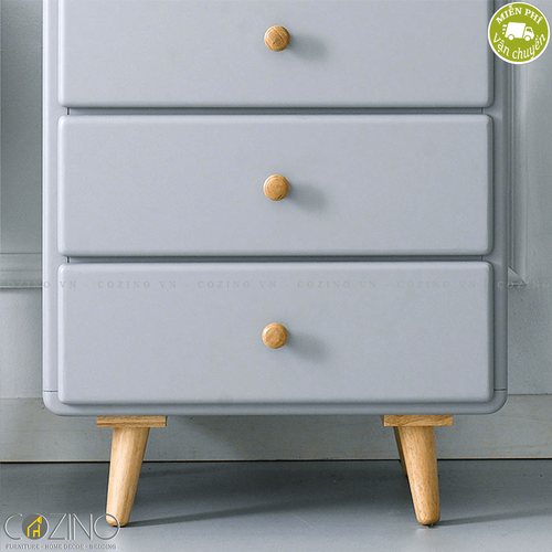 Tủ ngăn kéo Camelia 5 hộc gỗ cao su- đẹp, giá rẻ tại hcm và hà nội