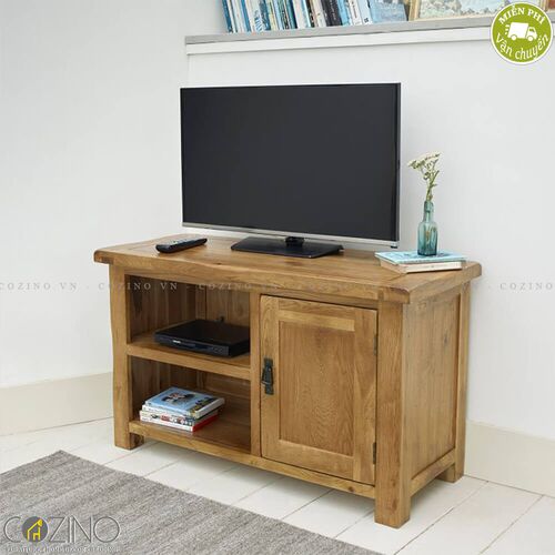 Tủ tivi Original Rustic nhỏ 1m gỗ sồi Mỹ- đẹp, giá rẻ tại hcm và hà nội