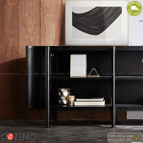 Tủ trưng bày, tủ tivi Flavio - Màu đen- đẹp, giá rẻ tại hcm và hà nội