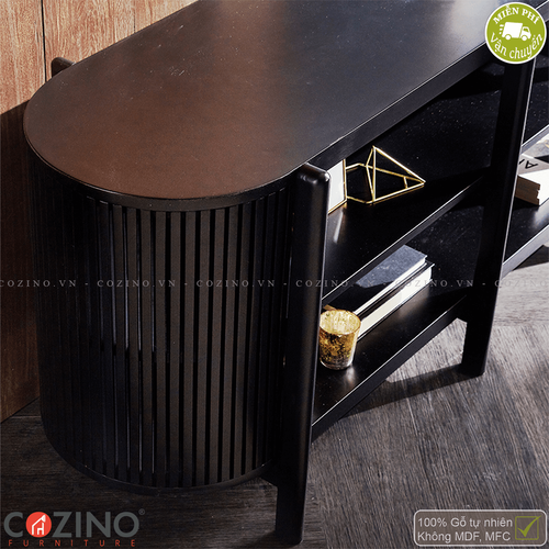 Tủ trưng bày, tủ tivi Flavio - Màu đen- đẹp, giá rẻ tại hcm và hà nội