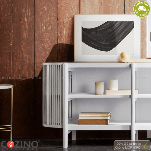 Tủ trưng bày, tủ tivi Flavio - Màu trắng- đẹp, giá rẻ tại hcm và hà nội