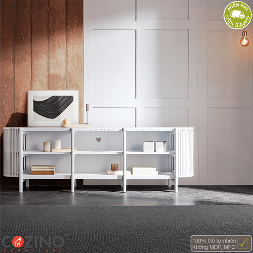 Tủ trưng bày, tủ tivi Flavio - Màu trắng- đẹp, giá rẻ tại hcm và hà nội