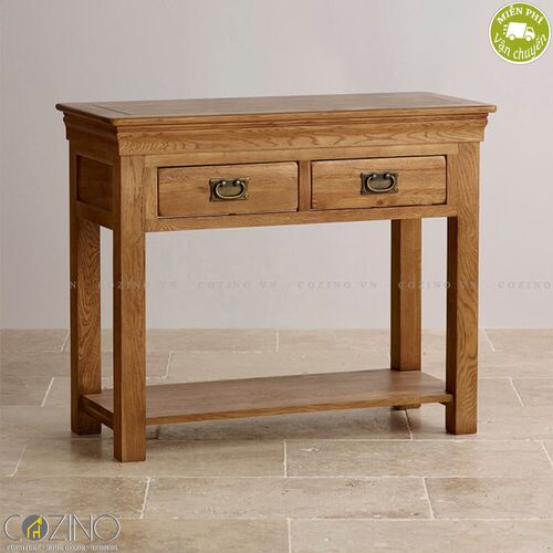 Bàn Console French Farmhouse gỗ sồi Mỹ- đẹp, giá rẻ tại hcm và hà nội