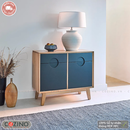 Tủ chén Spot 2 cánh 2 ngăn kéo gỗ sồi Mỹ- đẹp, giá rẻ tại hcm và hà nội