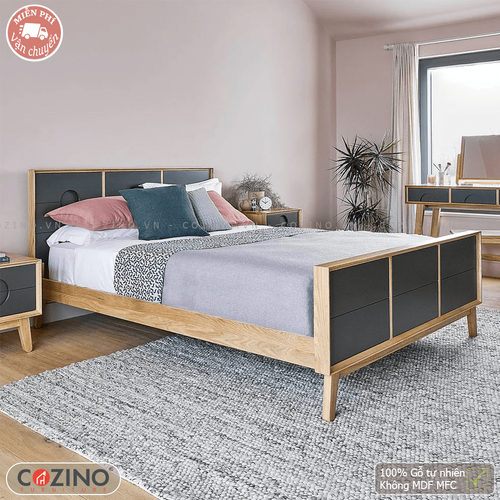 Giường đơn Spot gỗ sồi (nhiều kích thước)- đẹp, giá rẻ tại hcm và hà nội