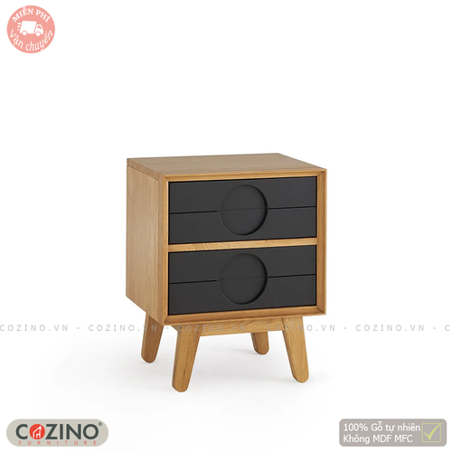 Tủ đầu giường Spot 2 ngăn gỗ sồi- đẹp, giá rẻ tại hcm và hà nội