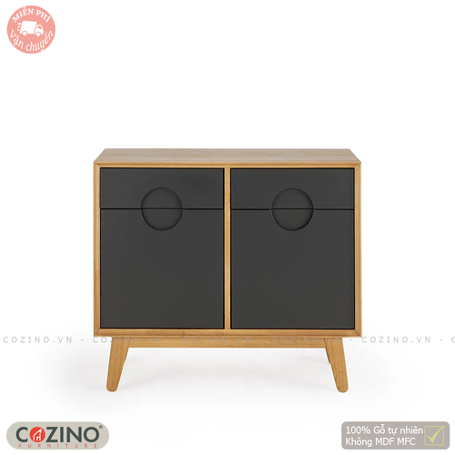 Tủ chén Spot 2 cánh 2 ngăn kéo gỗ sồi Mỹ- đẹp, giá rẻ tại hcm và hà nội