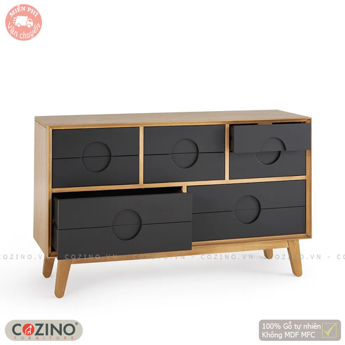 Tủ ngăn kéo 2 tầng 8 ngăn Spot gỗ sồi Mỹ- đẹp, giá rẻ tại hcm và hà nội