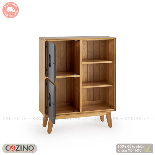 Tủ sách thấp Spot gỗ sồi- đẹp, giá rẻ tại hcm và hà nội