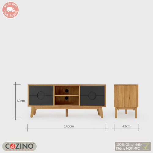 Tủ tivi lớn Spot gỗ sồi Mỹ- đẹp, giá rẻ tại hcm và hà nội