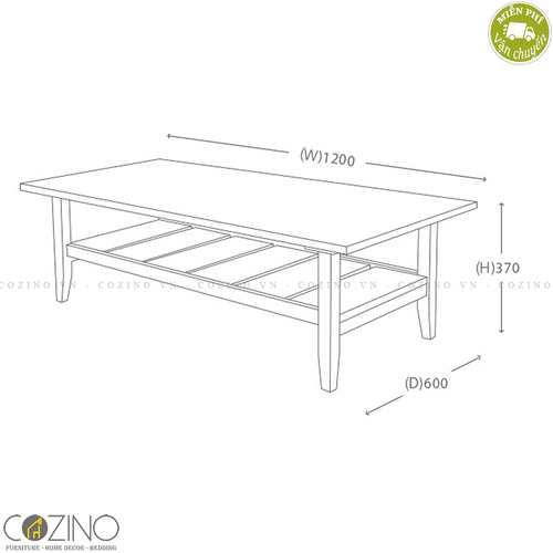 Bàn sofa Iris gỗ cao su- đẹp, giá rẻ tại hcm và hà nội