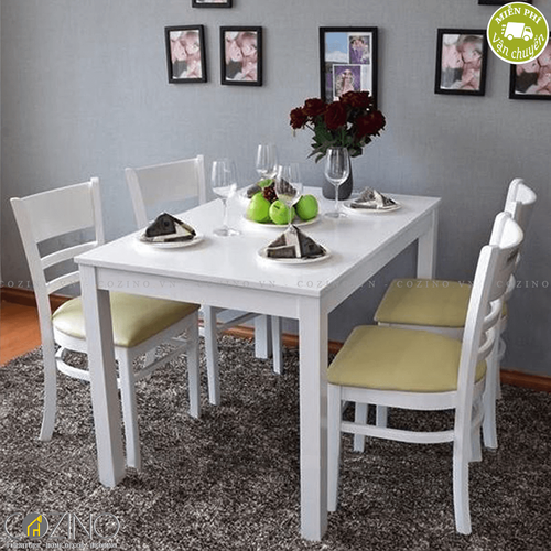 Bộ bàn ăn 4 ghế Cabin nhiều màu 1m2- đẹp, giá rẻ tại hcm và hà nội