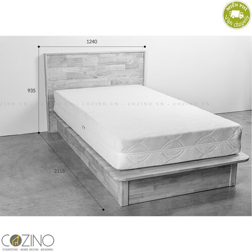 GIƯỜNG ĐÔI SHINE GỖ CAO SU (nhiều kích thước)- đẹp, giá rẻ tại hcm và hà nội