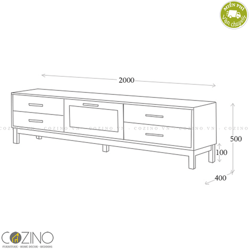 Tủ tivi Koibu nhỏ gỗ cao su- đẹp, giá rẻ tại hcm và hà nội