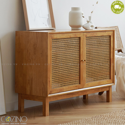 Tủ trưng bày nhỏ Iris cánh mây gỗ cao su- đẹp, giá rẻ tại hcm và hà nội