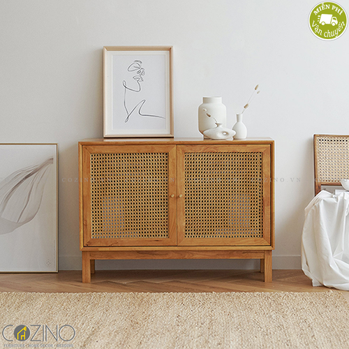 Tủ trưng bày nhỏ Iris cánh mây gỗ cao su- đẹp, giá rẻ tại hcm và hà nội