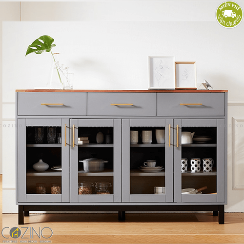 Tủ trưng bày lớn Koibu gỗ cao su- đẹp, giá rẻ tại hcm và hà nội