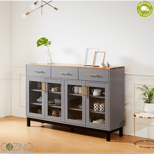 Tủ trưng bày lớn Koibu gỗ cao su- đẹp, giá rẻ tại hcm và hà nội