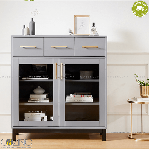 Tủ trưng bày nhỏ Koibu gỗ cao su- đẹp, giá rẻ tại hcm và hà nội
