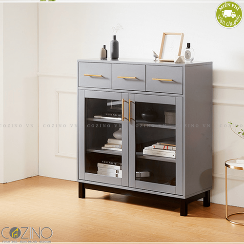 Tủ trưng bày nhỏ Koibu gỗ cao su- đẹp, giá rẻ tại hcm và hà nội