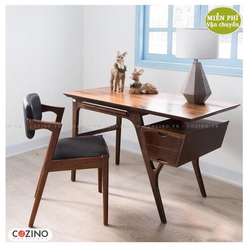 Bàn học, bàn làm việc gỗ sồi CZN10- đẹp, giá rẻ tại hcm và hà nội