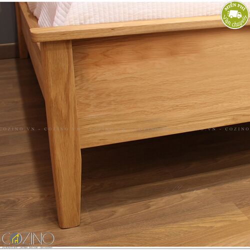 Giường đôi John gỗ sồi (nhiều kích thước)- đẹp, giá rẻ tại hcm và hà nội