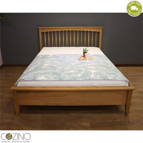 Giường đôi John gỗ sồi (nhiều kích thước)- đẹp, giá rẻ tại hcm và hà nội