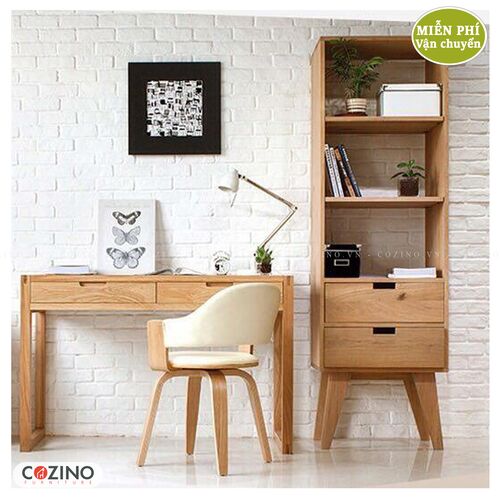 Bàn học, bàn làm việc gỗ sồi CZN16- đẹp, giá rẻ tại hcm và hà nội