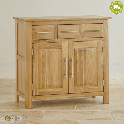 Tủ chén nhỏ Kintai gỗ sồi Mỹ 1m- đẹp, giá rẻ tại hcm và hà nội
